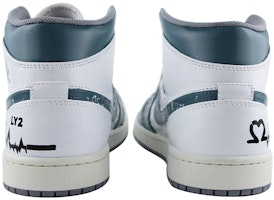 カスタムAJ1ミッド 緑青白 554724-135(Team39-AMY40绿蓝白) Details for カスタムAJ1ミッド 緑青白 554724-135(Team39-AMY40绿蓝白)