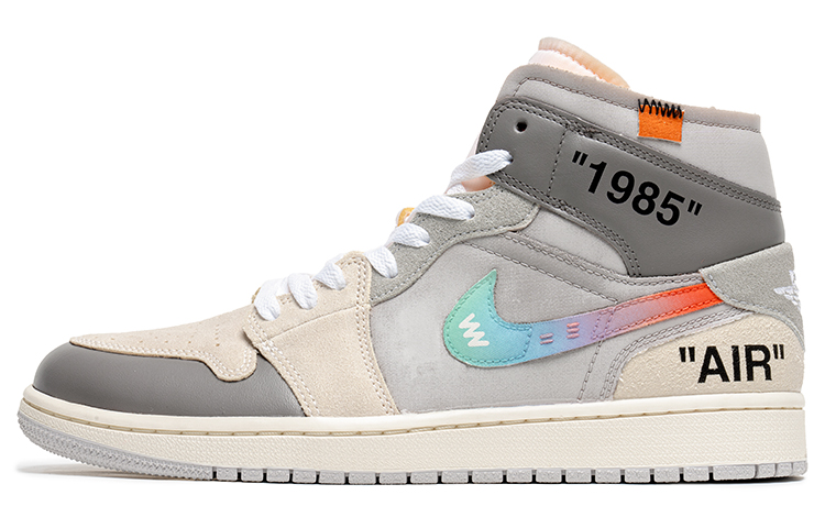 Buy [カスタムシューズ] エアジョーダン1ミッド 'グレー ブルー グラフィティ' DM9652-100(TeamB-男款ow风灰蓝)