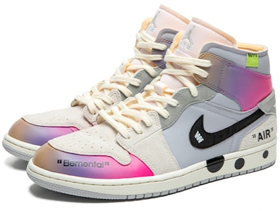 【定製球鞋】Jordan Air Jordan 1 Mid 野鹤製造 機能風 漸變元素 解構主題 中幫 復古籃球鞋 GS 灰紅 Lookbook 【定製球鞋】Jordan Air Jordan 1 Mid 野鹤製造 機能風 漸變元素 解構主題 中幫 復古籃球鞋 GS 灰紅