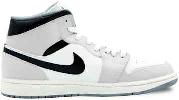 【訂製球鞋】Jordan Air Jordan 1 Mid 廢土 防滑耐磨 中筒 復古籃球鞋 男款 灰白 Order 【訂製球鞋】Jordan Air Jordan 1 Mid 廢土 防滑耐磨 中筒 復古籃球鞋 男款 灰白