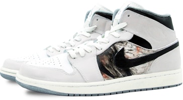 【訂製球鞋】Jordan Air Jordan 1 Mid 廢土 防滑耐磨 中筒 復古籃球鞋 男款 灰白 Lookbook 【訂製球鞋】Jordan Air Jordan 1 Mid 廢土 防滑耐磨 中筒 復古籃球鞋 男款 灰白