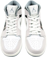 【訂製球鞋】Jordan Air Jordan 1 Mid 廢土 防滑耐磨 中筒 復古籃球鞋 男款 灰白 Shop 【訂製球鞋】Jordan Air Jordan 1 Mid 廢土 防滑耐磨 中筒 復古籃球鞋 男款 灰白