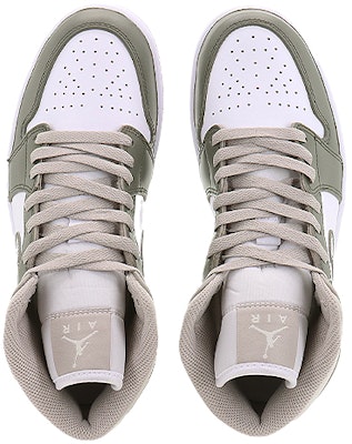 【客製化球鞋】Jordan Air Jordan 1 Mid 商品標籤 潮流玩家 中筒 复古籃球鞋 男款 灰白 Shop 【客製化球鞋】Jordan Air Jordan 1 Mid 商品標籤 潮流玩家 中筒 复古籃球鞋 男款 灰白