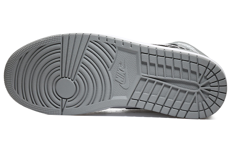 Details for 【定制球鞋】Jordan Air Jordan 1 Mid 簡約百搭 可愛復古出遊 復古籃球鞋 男款 灰白黑