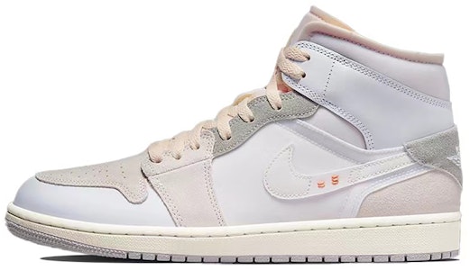 【定制球鞋】 Jordan Air Jordan 1 Mid CUS DESIGN 復古高街 塗鴉字母 中幫 復古籃球鞋 男款 灰白紫 Sizing 【定制球鞋】 Jordan Air Jordan 1 Mid CUS DESIGN 復古高街 塗鴉字母 中幫 復古籃球鞋 男款 灰白紫