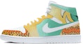 Buy 커스텀 에어 조던 1 미드 '광저우 웨이크 라이언' 554724-130(TeamE-男款广州醒狮青黄)