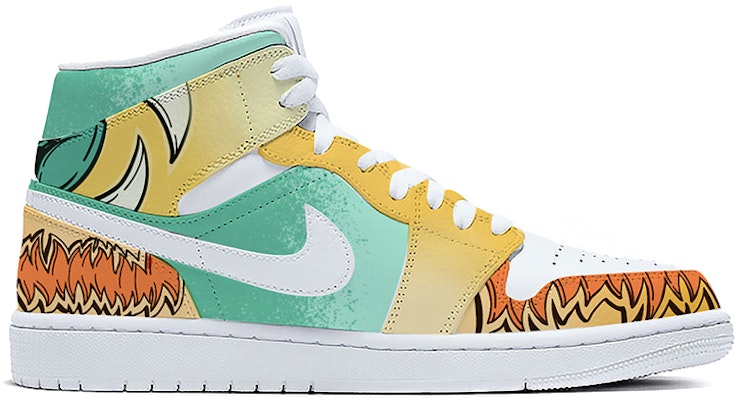 커스텀 에어 조던 1 미드 '광저우 웨이크 라이언' 554724-130(TeamE-男款广州醒狮青黄) Order 커스텀 에어 조던 1 미드 '광저우 웨이크 라이언' 554724-130(TeamE-男款广州醒狮青黄)