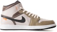 Order 【客製化球鞋】Jordan Air Jordan 1 Mid FZBB 萬聖節 解構 透視骨骼 二次元手縫線 Vibe風做舊 中幫 復古籃球鞋 男款 黑白橙