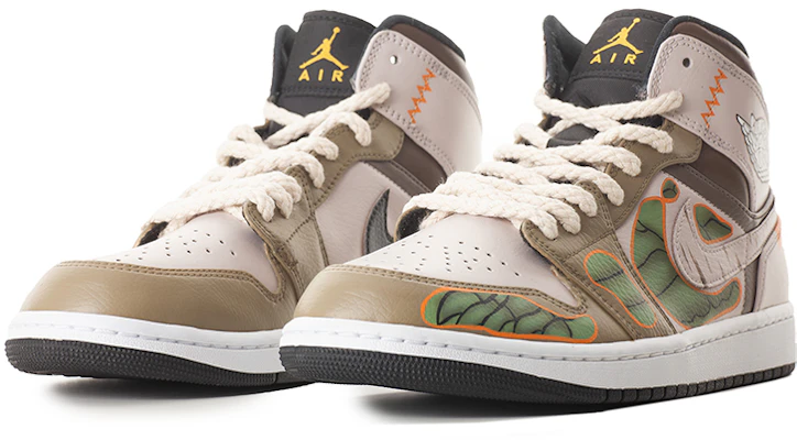 Air Jordan 1 Mid "Halloween Esqueleto" 554724-170(TeamA-AJ1三男万圣透视骨骼) Lookbook Air Jordan 1 Mid "Halloween Esqueleto" 554724-170(TeamA-AJ1三男万圣透视骨骼)