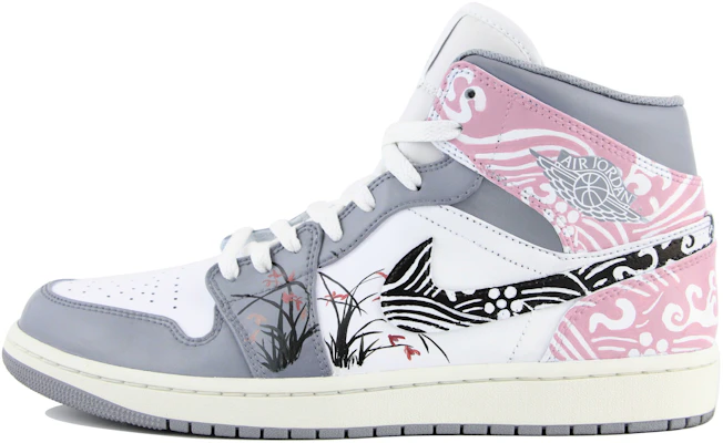 カスタムAJ1ミッド 蘭灰白 (Kasutamu AJ1 Mid Ran Hai Shiro) 554724-135(Team39-AMY72兰花) Order カスタムAJ1ミッド 蘭灰白 (Kasutamu AJ1 Mid Ran Hai Shiro) 554724-135(Team39-AMY72兰花)