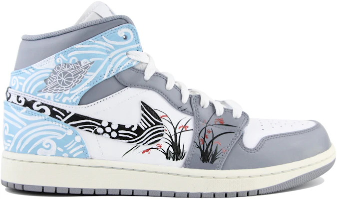 カスタムAJ1ミッド 蘭灰白 (Kasutamu AJ1 Mid Ran Hai Shiro) 554724-135(Team39-AMY72兰花) Lookbook カスタムAJ1ミッド 蘭灰白 (Kasutamu AJ1 Mid Ran Hai Shiro) 554724-135(Team39-AMY72兰花)