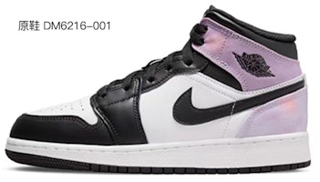 Zapatillas Personalizadas Air Jordan 1 Mid "Ciruelo" 554725-077(TeamR-女款梅花云锦黑白鸳鸯) 2