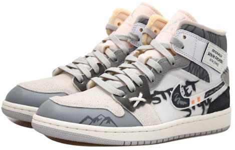 【定制球鞋】Jordan Air Jordan 1 Mid OKHR 高街深棕 贴布 做舊 字體 十字 山丘 中幫 復古籃球鞋 男款 黑白灰 Shop 【定制球鞋】Jordan Air Jordan 1 Mid OKHR 高街深棕 贴布 做舊 字體 十字 山丘 中幫 復古籃球鞋 男款 黑白灰