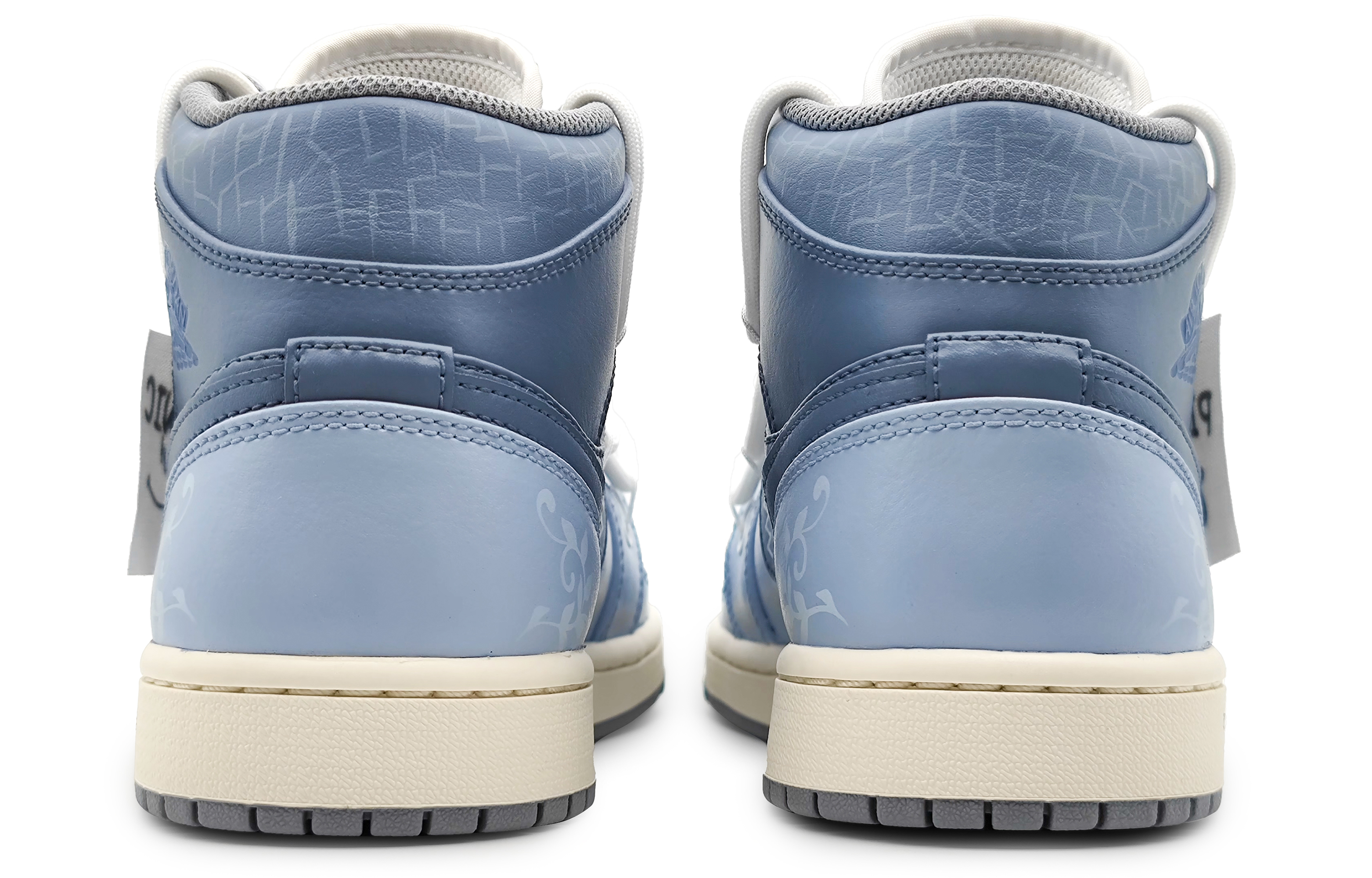 Purchase [Custom Shoes] Air Jordan 1 Mid 'Ice Blue Denim'