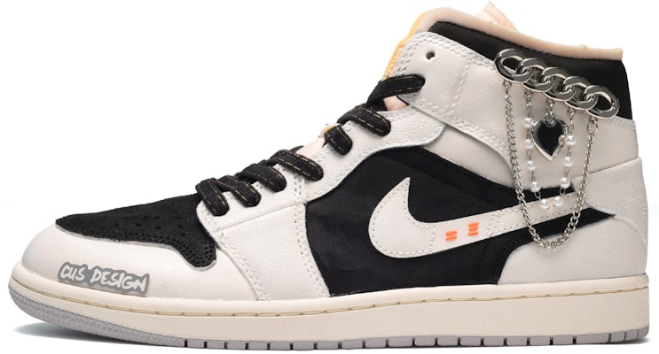 【訂製球鞋】Jordan Air Jordan 1 Mid 工業風 金屬心 中筒 復古籃球鞋 男款 黑灰 Buy 【訂製球鞋】Jordan Air Jordan 1 Mid 工業風 金屬心 中筒 復古籃球鞋 男款 黑灰