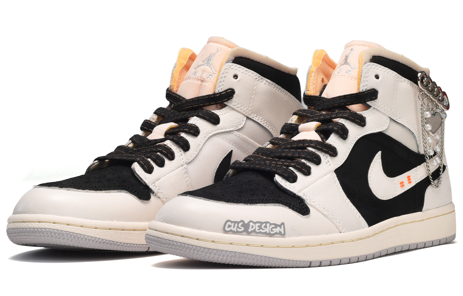 Lookbook [Kasut Khusus] Air Jordan 1 Mid 'Hitam Kelabu Industri' DM9652-100(TeamE-男款金属心黑灰)