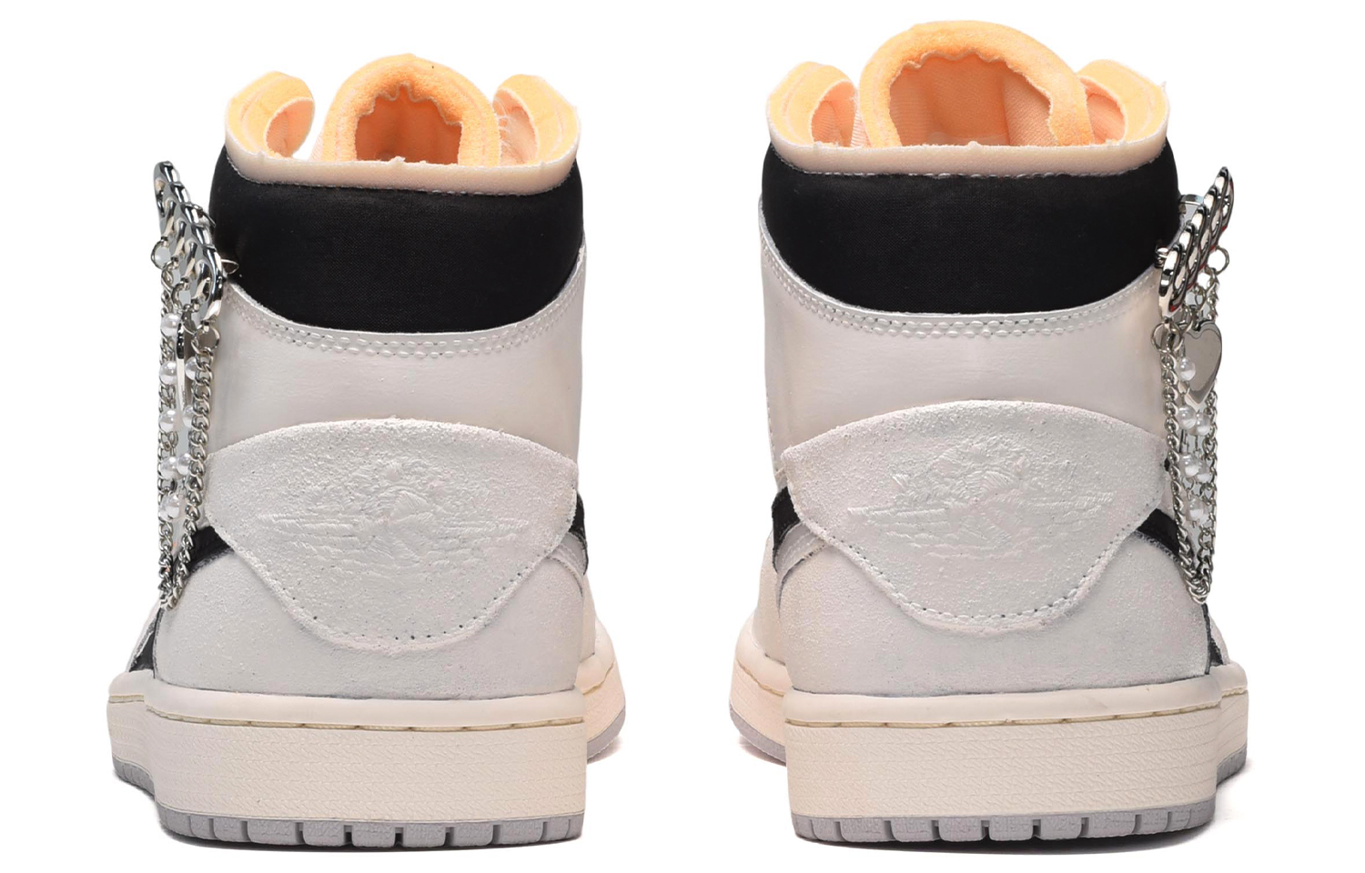 Shop [Kasut Khusus] Air Jordan 1 Mid 'Hitam Kelabu Industri' DM9652-100(TeamE-男款金属心黑灰)