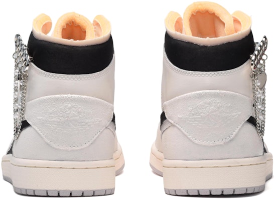 【訂製球鞋】 Jordan Air Jordan 1 工業風 金屬心 中筒 復古籃球鞋 GS 黑灰 Shop 【訂製球鞋】 Jordan Air Jordan 1 工業風 金屬心 中筒 復古籃球鞋 GS 黑灰