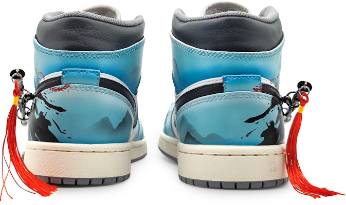 【客製化籃球鞋】 Jordan Air Jordan 1 Mid 寒江孤影 俠客江湖 故人 配劍 可拆卸 國風 中筒 復古籃球鞋 男款 水墨青 Purchase 【客製化籃球鞋】 Jordan Air Jordan 1 Mid 寒江孤影 俠客江湖 故人 配劍 可拆卸 國風 中筒 復古籃球鞋 男款 水墨青