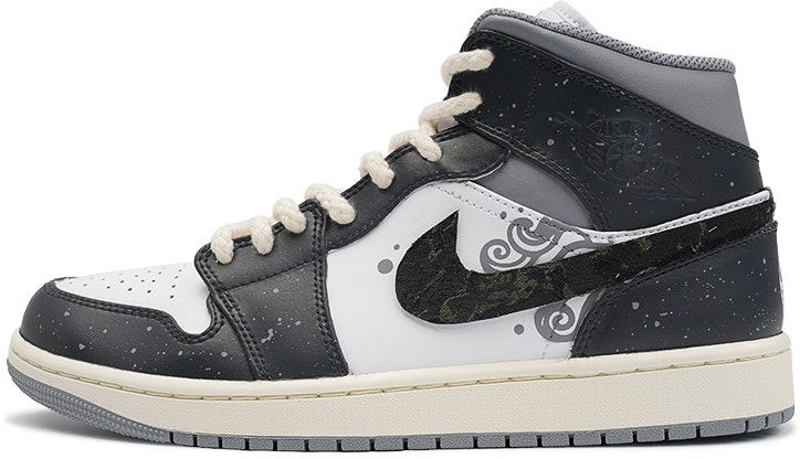 custom-shoes-air-jordan-1-mid-ink-painting