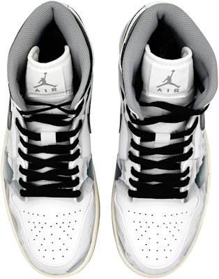 커스텀 에어 조던 1 미드 '잉크워시 검/흰/회' 554724-135(Team16-男款江湖孤影) Shop 커스텀 에어 조던 1 미드 '잉크워시 검/흰/회' 554724-135(Team16-男款江湖孤影)