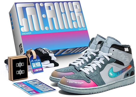 AJ1 ミッド "オーロラグラデーション" (カスタム) DM9652-100(TeamB-男款炫彩浸染青F-BOX) Buy AJ1 ミッド "オーロラグラデーション" (カスタム) DM9652-100(TeamB-男款炫彩浸染青F-BOX)