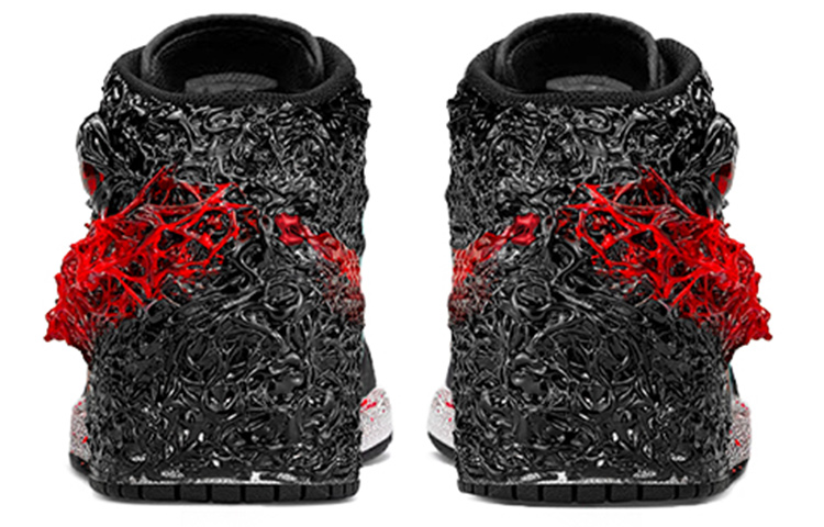 Shop 【定制球鞋】Air Jordan 1 Mid “Island Green” 異性鞋主題 暗黑小丑VS克蘇魯神話 憤怒的修格斯 芝加哥 中幫 籃球鞋 男款 黑紅