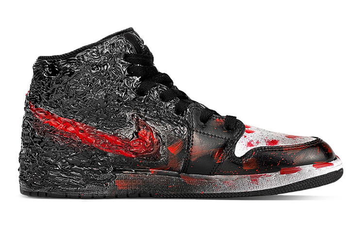 Order 【定制鞋款】AJ1中帮'湖水绿 - 史蒂芬·金小丑回魂' 554725-132(TeamY-女款克苏鲁小丑回魂黑红)