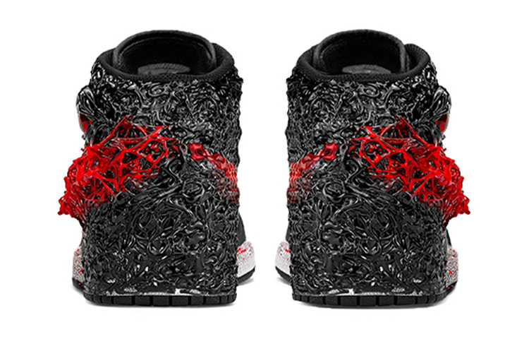 Shop 【定制鞋款】AJ1中帮'湖水绿 - 史蒂芬·金小丑回魂' 554725-132(TeamY-女款克苏鲁小丑回魂黑红)