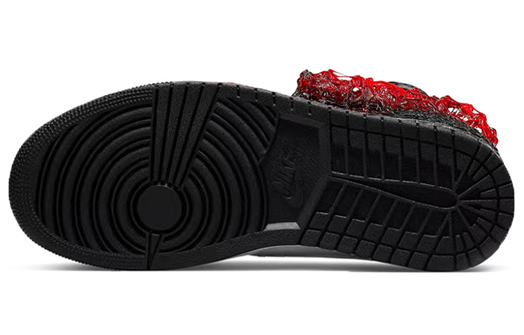 Purchase 에어 조던 1 미드 '아일랜드 그린 - 공포의 대결' (50 characters) 554724-132(TeamY-男款克苏鲁小丑回魂黑红)