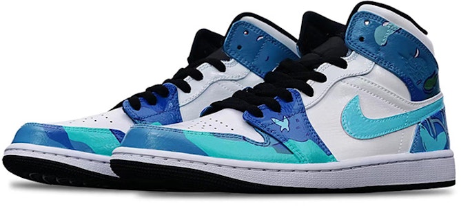 カスタムAJ1ミッド "アイランドグリーン" 554724-132(Teamone-AJ男款鲤鱼) Lookbook カスタムAJ1ミッド "アイランドグリーン" 554724-132(Teamone-AJ男款鲤鱼)