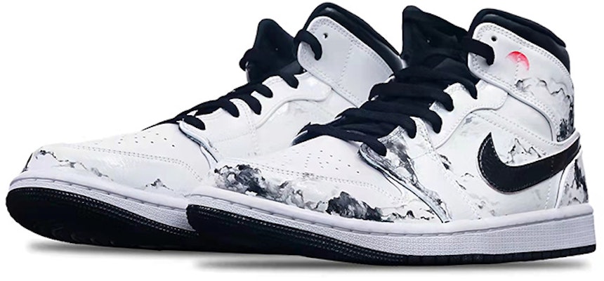 에어 조던 1 미드 '아일랜드 그린' 커스텀 슈즈 ️ 554725-132(Teamone-女款国潮水墨宝塔Z) Lookbook 에어 조던 1 미드 '아일랜드 그린' 커스텀 슈즈 ️ 554725-132(Teamone-女款国潮水墨宝塔Z)