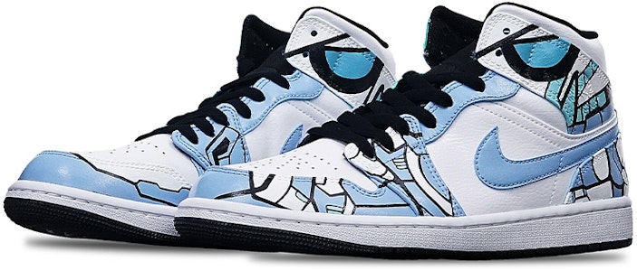 에어 조던 1 미드 '아일랜드 그린 추상화' (커스텀) 554724-132(Teamone-男款抽象艺术大学蓝Z) Lookbook 에어 조던 1 미드 '아일랜드 그린 추상화' (커스텀) 554724-132(Teamone-男款抽象艺术大学蓝Z)