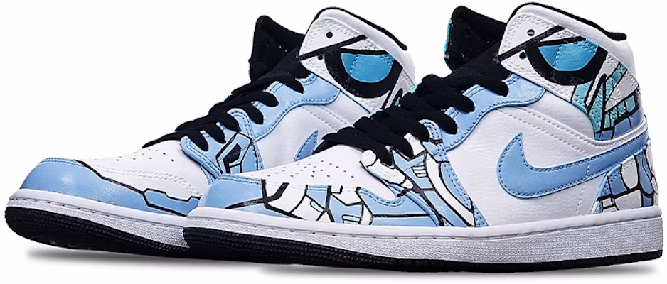 에어 조던 1 미드 '아일랜드 그린 추상화' (커스텀) 554724-132(Teamone-男款抽象艺术大学蓝Z) Lookbook 에어 조던 1 미드 '아일랜드 그린 추상화' (커스텀) 554724-132(Teamone-男款抽象艺术大学蓝Z)