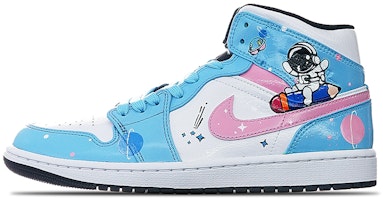【定制鞋款】Air Jordan 1 Mid '海岛绿宇航员' 554724-132-(TeamT-宇航员北卡蓝S-BOX) Buy 【定制鞋款】Air Jordan 1 Mid '海岛绿宇航员' 554724-132-(TeamT-宇航员北卡蓝S-BOX)