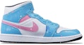 Order 【定制鞋款】Air Jordan 1 Mid '海岛绿宇航员' 554724-132-(TeamT-宇航员北卡蓝S-BOX)