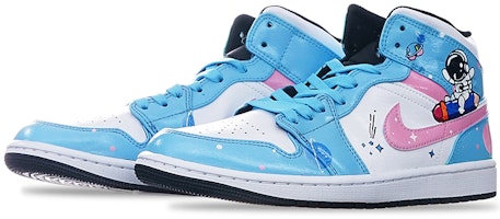 【定制鞋款】Air Jordan 1 Mid '海岛绿宇航员' 554724-132-(TeamT-宇航员北卡蓝S-BOX) Lookbook 【定制鞋款】Air Jordan 1 Mid '海岛绿宇航员' 554724-132-(TeamT-宇航员北卡蓝S-BOX)