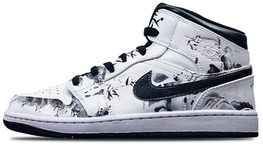 【定制鞋款】Air Jordan 1 Mid“岛屿绿竹墨” 554725-132(Teamone-女款国潮水墨竹叶Z) Buy 【定制鞋款】Air Jordan 1 Mid“岛屿绿竹墨” 554725-132(Teamone-女款国潮水墨竹叶Z)