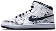Buy 【定制鞋款】Air Jordan 1 Mid“岛屿绿竹墨” 554725-132(Teamone-女款国潮水墨竹叶Z)