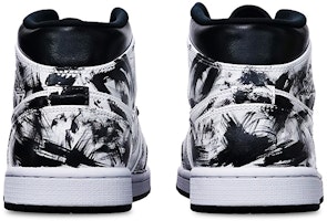 【定製球鞋】 Jordan Air Jordan 1 Mid "Island Green" 中國風水墨塗鴉 手繪噴繪國潮系列主題 中幫 復古籃球鞋 GS 黑白 Shop 【定製球鞋】 Jordan Air Jordan 1 Mid "Island Green" 中國風水墨塗鴉 手繪噴繪國潮系列主題 中幫 復古籃球鞋 GS 黑白