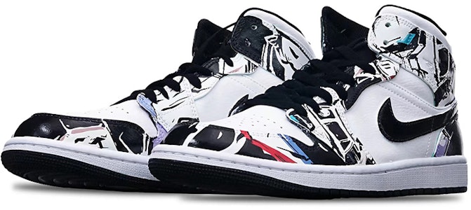 Zapatillas Personalizadas Air Jordan 1 Mid "Isla Verde Cyberpunk" 554724-132(Teamone-男款赛博朋克红蓝黑) Lookbook Zapatillas Personalizadas Air Jordan 1 Mid "Isla Verde Cyberpunk" 554724-132(Teamone-男款赛博朋克红蓝黑)