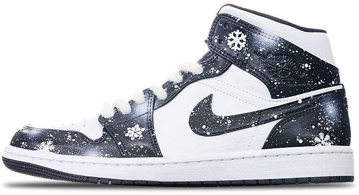 AJ1 MIDカスタム「アイランドグリーン雪の結晶クリスマス」 554724-132(TeamT-男女同款圣诞节主题黑白) Buy AJ1 MIDカスタム「アイランドグリーン雪の結晶クリスマス」 554724-132(TeamT-男女同款圣诞节主题黑白)