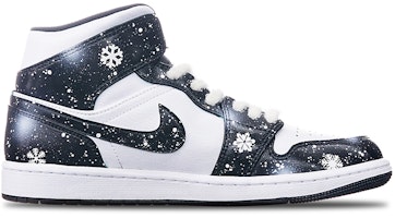 AJ1 MIDカスタム「アイランドグリーン雪の結晶クリスマス」 554724-132(TeamT-男女同款圣诞节主题黑白) Order AJ1 MIDカスタム「アイランドグリーン雪の結晶クリスマス」 554724-132(TeamT-男女同款圣诞节主题黑白)