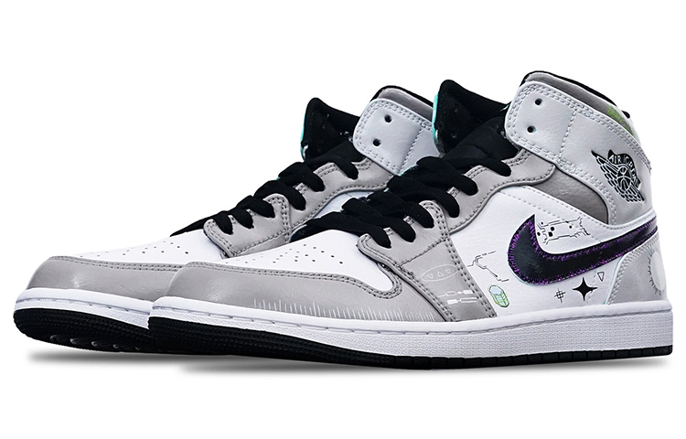 Lookbook カスタムAJ1ミッド "アイランドグリーン ゲーミング" 554724-132(Teamone-男款电玩机能风Z)