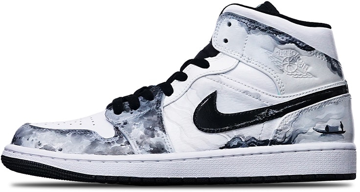 custom-shoes-air-jordan-1-mid-island-green-ink-fisherman