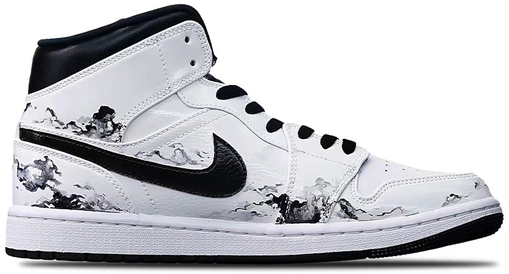 커스텀 에어 조던 1 미드 '옥색 석탑' (Keoseutom Eeo Jodeon 1 Mideu 'Oksek Seoktap') 554724-075(Teamone-男款水墨宝塔黑白红Z) Order 커스텀 에어 조던 1 미드 '옥색 석탑' (Keoseutom Eeo Jodeon 1 Mideu 'Oksek Seoktap') 554724-075(Teamone-男款水墨宝塔黑白红Z)