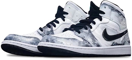 【定製球鞋】Jordan Air Jordan 1 Mid "Island Green" 國潮系列 水墨漁舟 中國風 中幫 復古籃球鞋 GS 黑白灰 Lookbook 【定製球鞋】Jordan Air Jordan 1 Mid "Island Green" 國潮系列 水墨漁舟 中國風 中幫 復古籃球鞋 GS 黑白灰