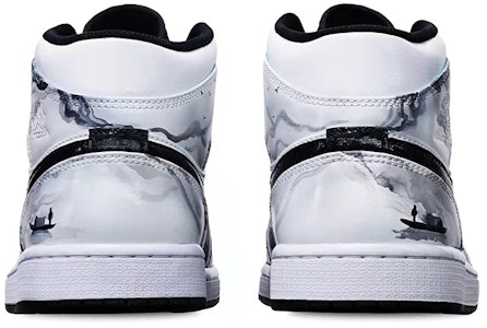 Zapatillas personalizadas Air Jordan 1 Mid 'Barco de Pesca Verde Isla' 554725-132(Teamone-女款国潮水墨渔舟Z) Shop Zapatillas personalizadas Air Jordan 1 Mid 'Barco de Pesca Verde Isla' 554725-132(Teamone-女款国潮水墨渔舟Z)