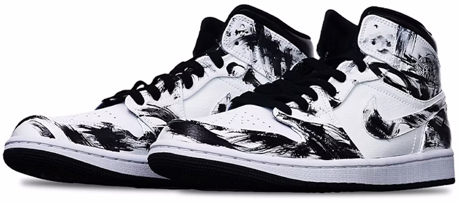 【カスタムシューズ】エアジョーダン1ミッド「アイランドグリーンパンダ中国墨グラフィティ」 554724-132(TeamT-男款水墨涂鸦黑白) Lookbook 【カスタムシューズ】エアジョーダン1ミッド「アイランドグリーンパンダ中国墨グラフィティ」 554724-132(TeamT-男款水墨涂鸦黑白)