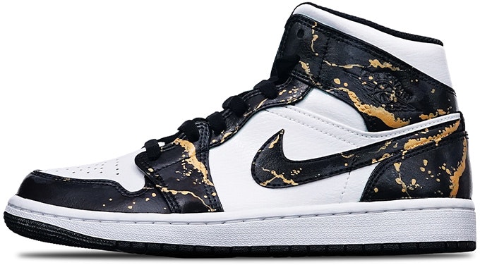 custom-shoes-air-jordan-1-mid-island-green-splatter-chinese-graffiti